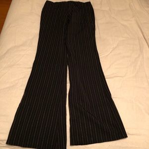 Black Pinstriped Dress Pants